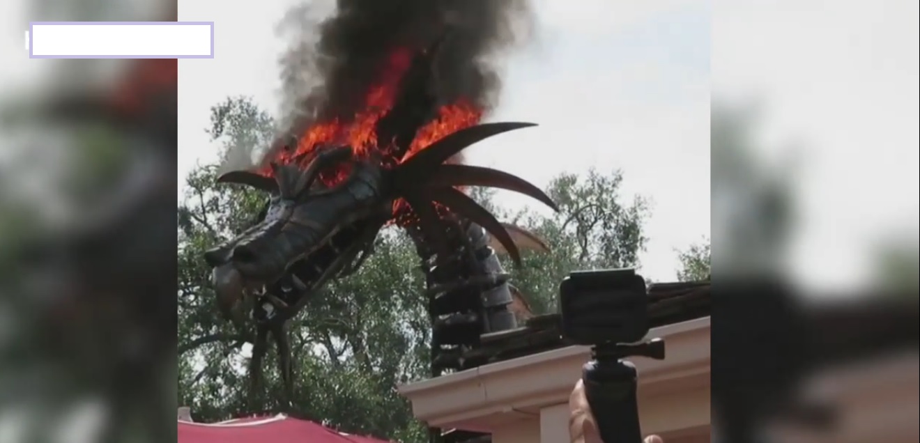 Dragão de 10 metros pega fogo durante show em parque da Disney na  Califórnia; VÍDEO, Mundo